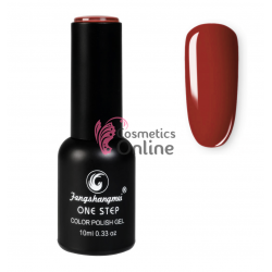 Oja semipermanenta FSM, ONE STEP Color UV/LED 10ml Cod 362 Red Brick